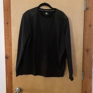 Rock & Republic sweater with fake leather shoulder detail